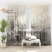Античная Италия иллюстрация арт.ТФТ3528-h275 (145х275-2шт) фототюль (штора Шифон ТФТ) фото