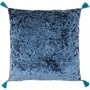 Подушка декоративная 35х35см “мини“ ,велюр,синий,100% пэ SANTALINO (850-830-5) фото