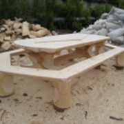 Мебель садовая деревянная фото