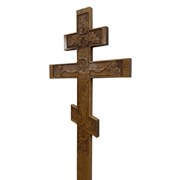 Крест РАСПЯТИЕ  надгробный православный дубовый .