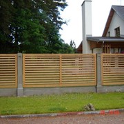 Забор деревянный 1015 фото