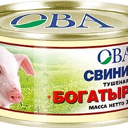 Свинина тушёная Богатырская 42 х 31,5 х 17 ОВА фото