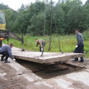 Строительство дорог из плит