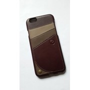 Cтильный кожаный чехол-накладка Valenta для смартфона Apple Iphone 6 фото