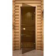 Стеклянная дверь для бани АКМА фото