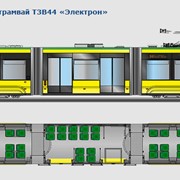 Трехсекционный трамвай T3B44 «Электрон» фото