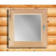 Окно, 50×50см, двойное стекло, из липы фото