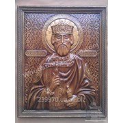 Резная икона “Святой Князь Владимир“ фотография