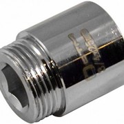 Удлинитель для труб 3/4“ х 40 мм никелированный резьбовой фото