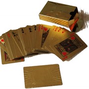 Карти гральні“Дама“,“Король“,“Долар“(позолочені покерні) фото