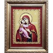 Икона Божией Матери Владимирская с кристаллами Swarovski (2104) фото