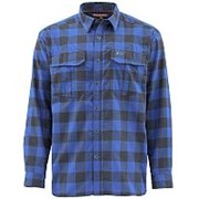 Рубашка Simms Coldweather LS Shirt Rich Blue Buffalo Plaid фотография