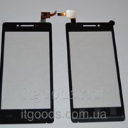 Тачскрин оригинальный / сенсор (сенсорное стекло) для Prestigio MultiPhone 5450 5451 Duo (черный цвет) + СКОТЧ 2744-1 фотография