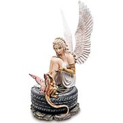 Скульптура Ангел с драконом/Фэнтэзи 24х45х30см. арт.GA-85 EURO ARTISTA фотография