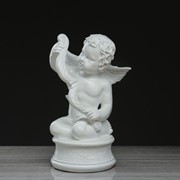 Статуэтка “Ангел Купидон на подставке“ белый, 40 см фото