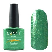 Canni, Гель-лак №217 (глубокий зеленый с мелкими блестками) 7.3мл фото