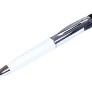 Флешка в виде ручки с мини чипом, 8 Гб, белый/серебристый фото