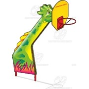 Баскетбольная стойка ТМ-2д Динозавр (без сетки) фотография