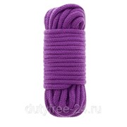 Фиолетовая хлопковая веревка BONDX LOVE ROPE 10M PURPLE - 10 м. фотография