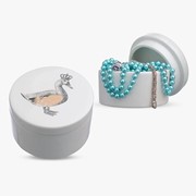 Шкатулка керамическая Королевская уточка с золотистыми крыльями от 3х штук фото
