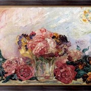 Картина Цветы и розы, Энсор, Джеймс фотография