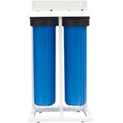 Фильтр воды двойной на раме, высокой производительности БигБлю, диаметр соединения 25мм BRL02-LS02