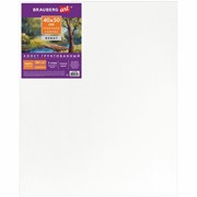 Холст на подрамнике BRAUBERG ART “DEBUT“, 40х50 см, грунтованный, 100% хлопок, мелкое зерно, 191024 фото