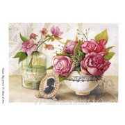 Декупажная карта ДБ Цветы в вазе 41 фото