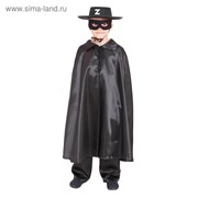 Карнавальный костюм “Зорро“, шляпа, маска, плащ, длина 80 см фотография