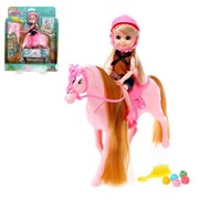 Лошадь с куклой и аксессуарами фото