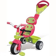 Детский велосипед трехколесный металлический Baby Driver Confort Sport Fille Smoby фотография