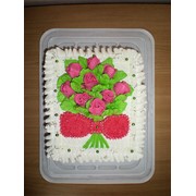 Торт лукумный Букет роз фото