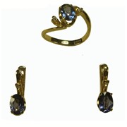 Комплект перстень і сережки КД-31, СД-31 фото