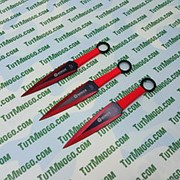 Набор Метательных ножей Boker 3шт (Red-Mini)