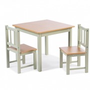 Комплект мебели Geuther Игровая мебель Activity (стол, 2 стула), салатовый/натуральный фото