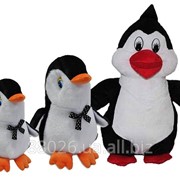 Корпоративные мягкие игрушки - пингвины с логотипом фото