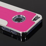 Роскошный чехол для Iphone 5/5S с алюминиевой вставкой