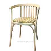 Венский деревянный стул-кресло Алекс с мягким сиденьем фото