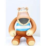 Антистрессовая игрушка “Медведь Баул в тельняшке“ большой фото
