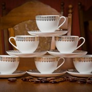 Набор чайных пар из фарфора “Акку“ фотография