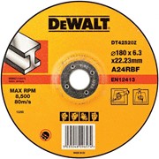 Круг обдирочный по металлу DEWALT DT42520Z, INDUSTRIAL, 180 x 22.2 x 6.3 мм фото