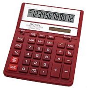 Калькулятор настольный 12 разрядный, красный Citizen SDC 888 XRD фото
