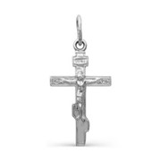 Подвеска посеребрение 'Православный крест' 51-00627, цвет серебро фотография