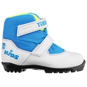 Ботинки лыжные детские TREK Kids 2 NNN, цвет белый, лого синий, размер 28 фотография