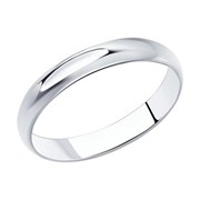 Обручальное кольцо из серебра (94110002) фото