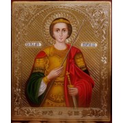 Икона Святой Георгий Победоносец фотография