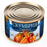 Скумбрия атлантическая с овощным гарниром в томатном соусе фото