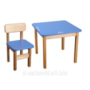 Стульчик и столик для детей (синий, красный, оранжевый)