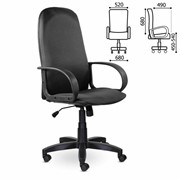 Кресло офисное BRABIX “Praktik EX-279“, ткань JP/кожзам, серое, 532020 фото
