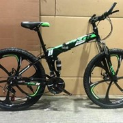 Велосипед XTR 26“ литые диски черный с неоновым зеленым фотография